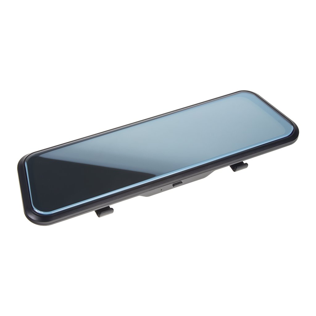 Monitor 9,66" s Apple CarPlay, Android auto, Bluetooth, Dual DVR v zrcátku pro montáž na zrcátko