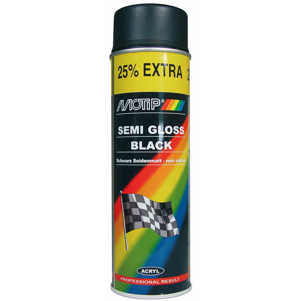Motip Barva černá pololesk 500ml