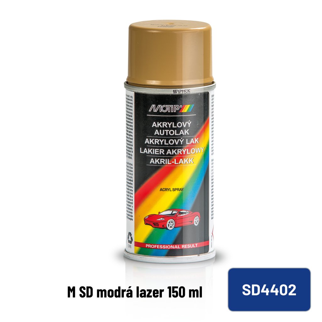 Motip Barva Škoda modrá lazer 150ml