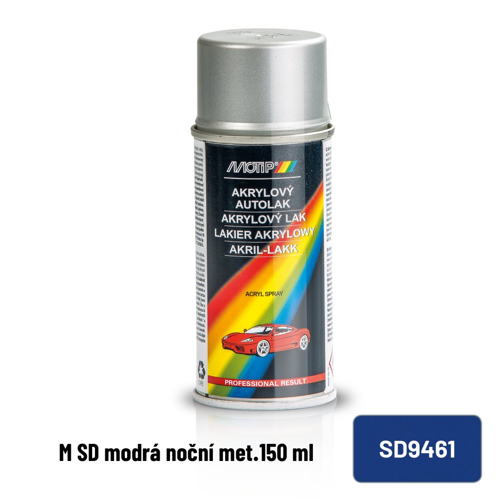 Motip Barva Škoda modrá noční metalíza 150ml