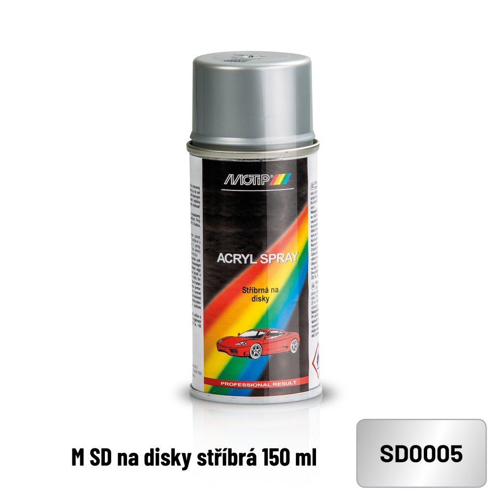 Motip Barva Škoda na disky stříbrná 150ml