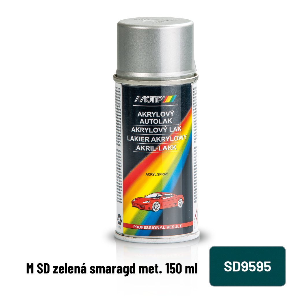 Motip Barva Škoda zelená smaragd metalíza 150ml