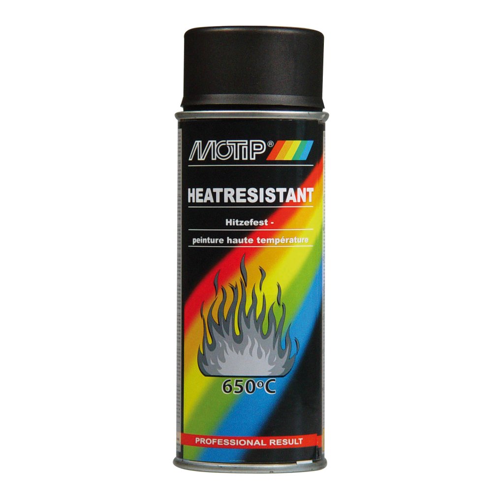 Motip žáruvzdorná barva 800°C, černá, 400ml