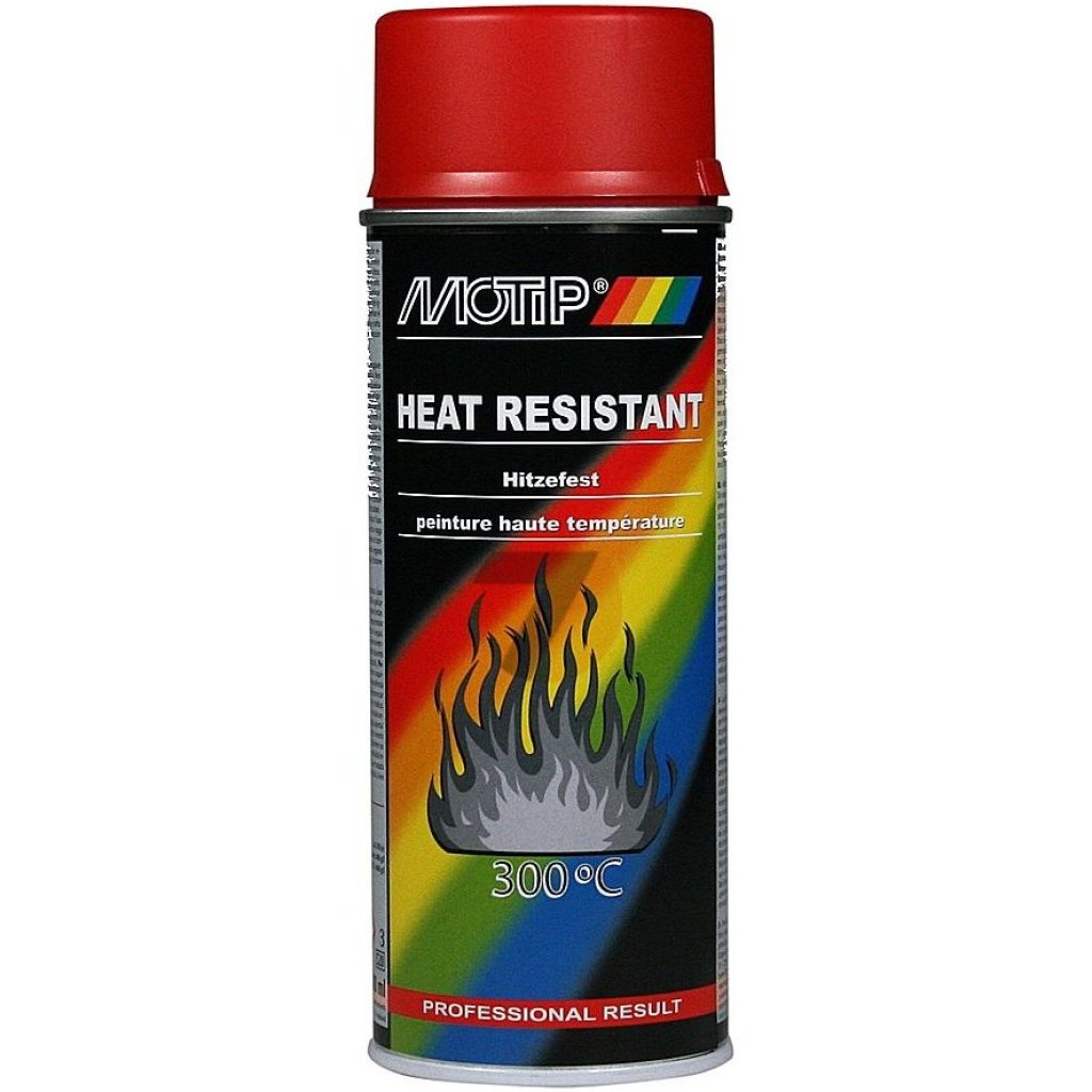 Motip žáruvzdorný 300°C červený sprej 400 ml