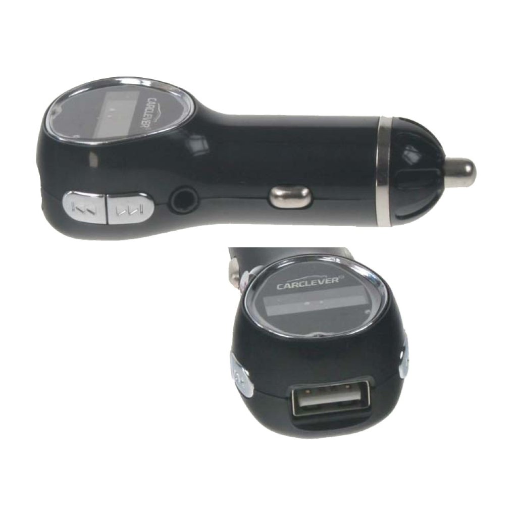 MP3/FM modulátor bezdrátový s USB/AUX vstup do CL, USB nabíječka