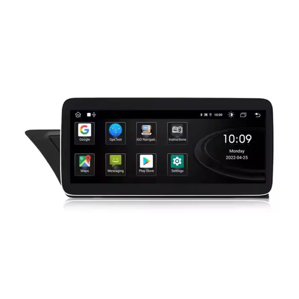 Multimediální monitor pro Audi A4, S4, A5 s 10,25" LCD, Android, WI-FI, GPS, Carplay, Bluetooth, USB
