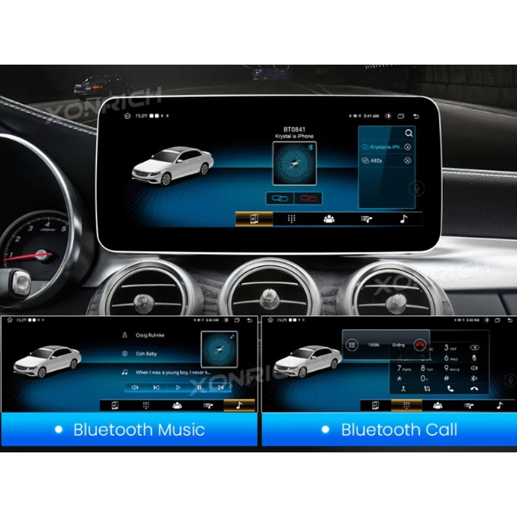 Multimediální monitor pro Mercedes s 10,25" LCD, Android 11.0, WI-FI, GPS, Carplay, Bluetooth, USB