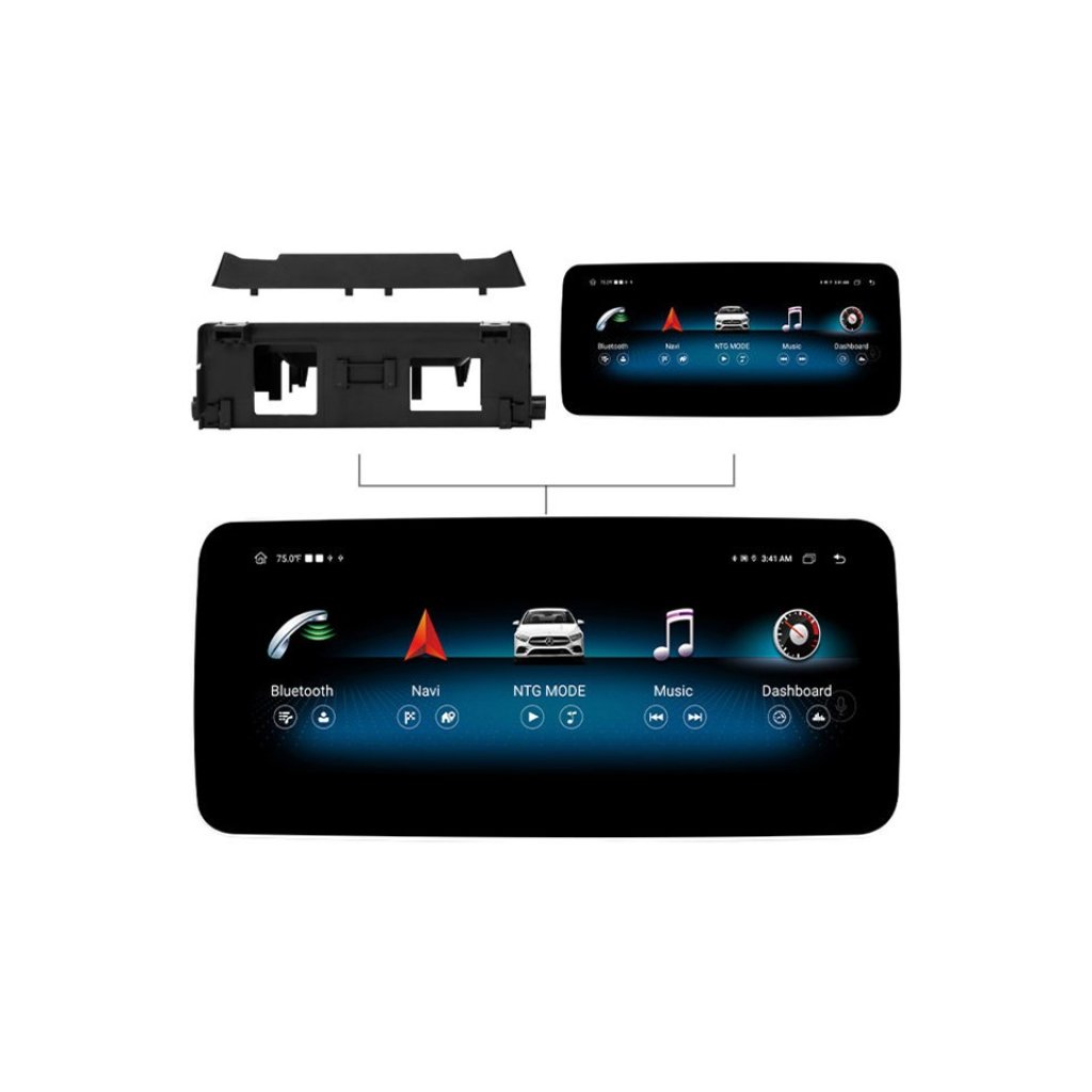 Multimediální monitor pro Mercedes s 10,25" LCD, Android 11.0, WI-FI, GPS, Carplay, Bluetooth, USB