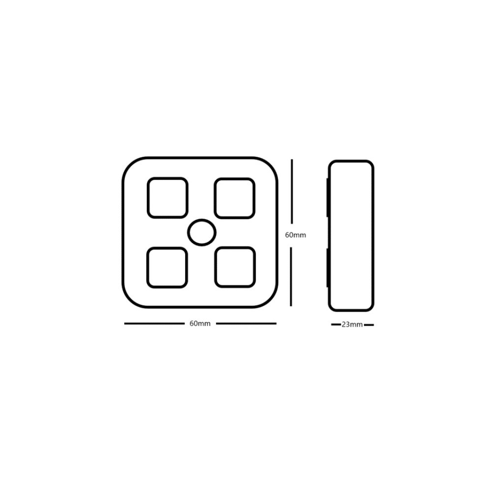 Multipřepínač 12/24V, 4-kanálový, 16A