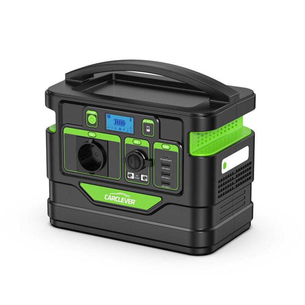 Nabíjecí stanice CARCLEVER - powerbanka, 140.000mAh, AC-500W