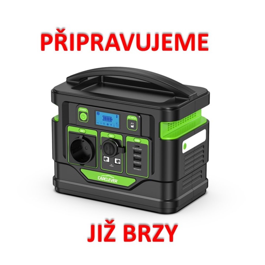 Nabíjecí stanice CARCLEVER - powerbanka, 80.000mAh, AC-300W