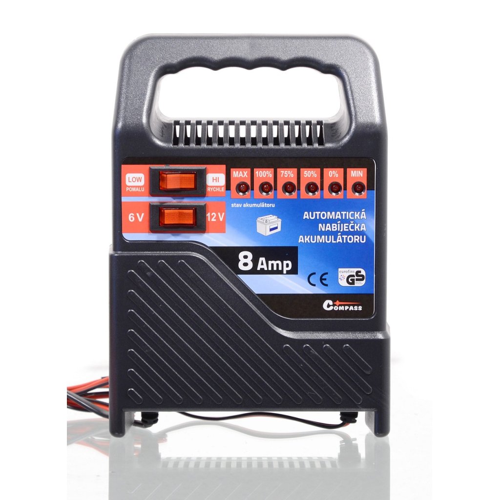 Nabíječka autobaterií 8 Amp 6/12 V, 07138