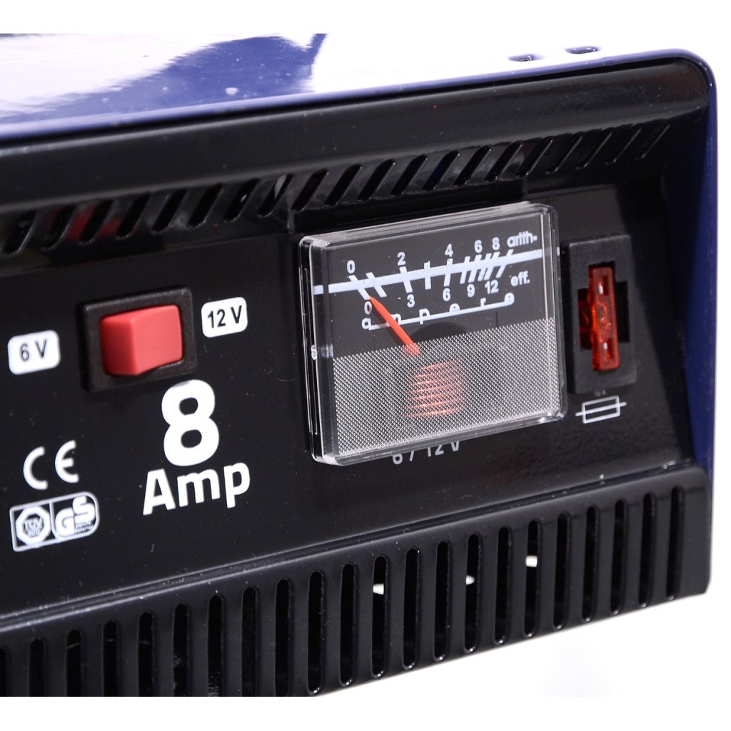 Nabíječka autobaterií 8Amp 6/12V TUV/GS METALLIC, 07148