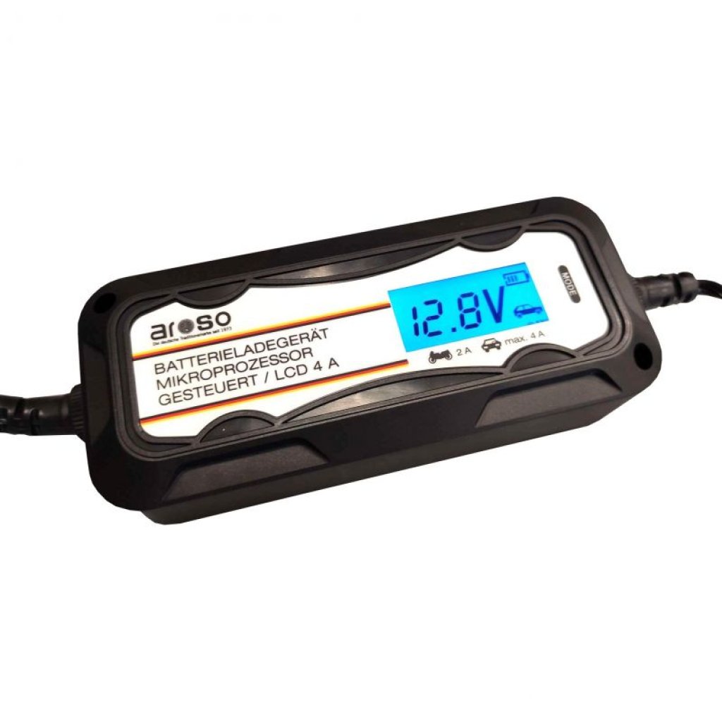 Nabíječka autobaterií Aroso s mikroprocesorem PB/GEL 6V/2A 12V/2A/4A, 20.268