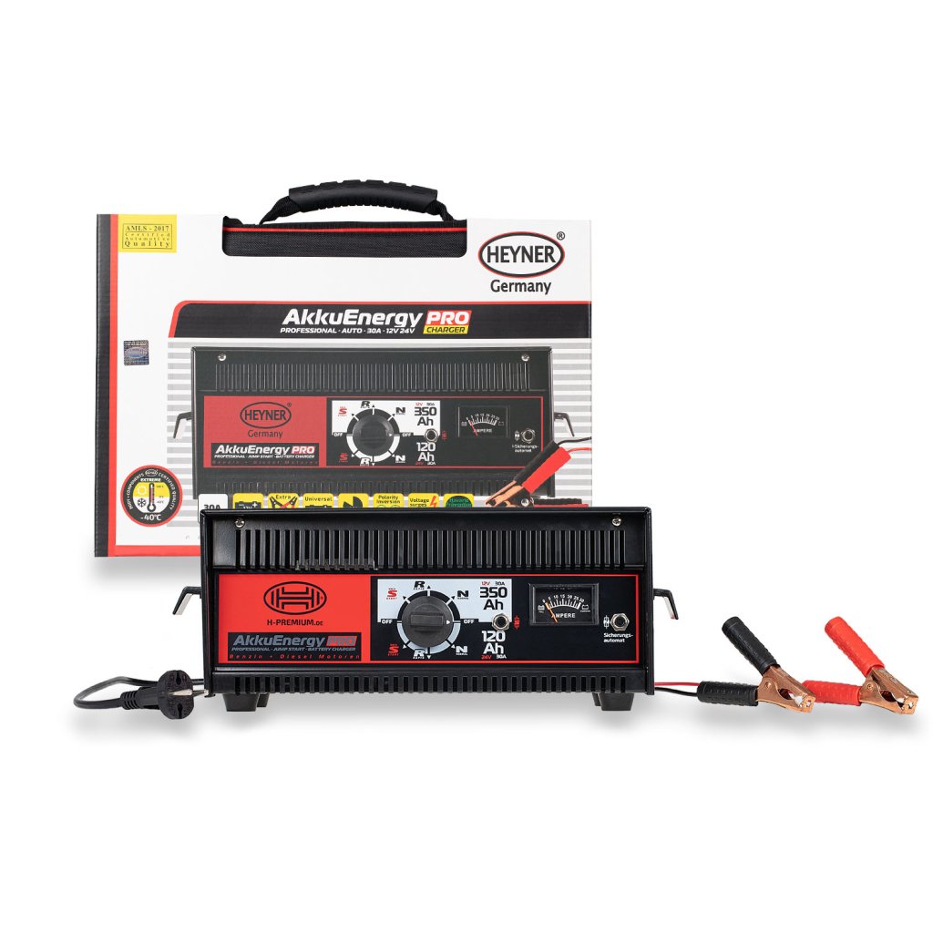 Nabíječka autobaterií HEYNER 30Amp 30-350Ah 12/24V, 933080