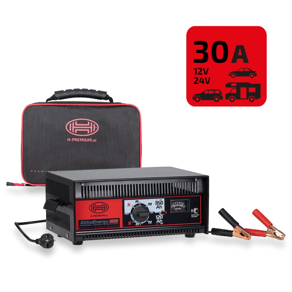 Nabíječka autobaterií HEYNER 30Amp 30-350Ah 12/24V, 933080