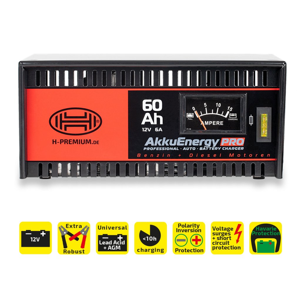 Nabíječka autobaterií HEYNER 6Amp 15-60Ah 12V, 930600