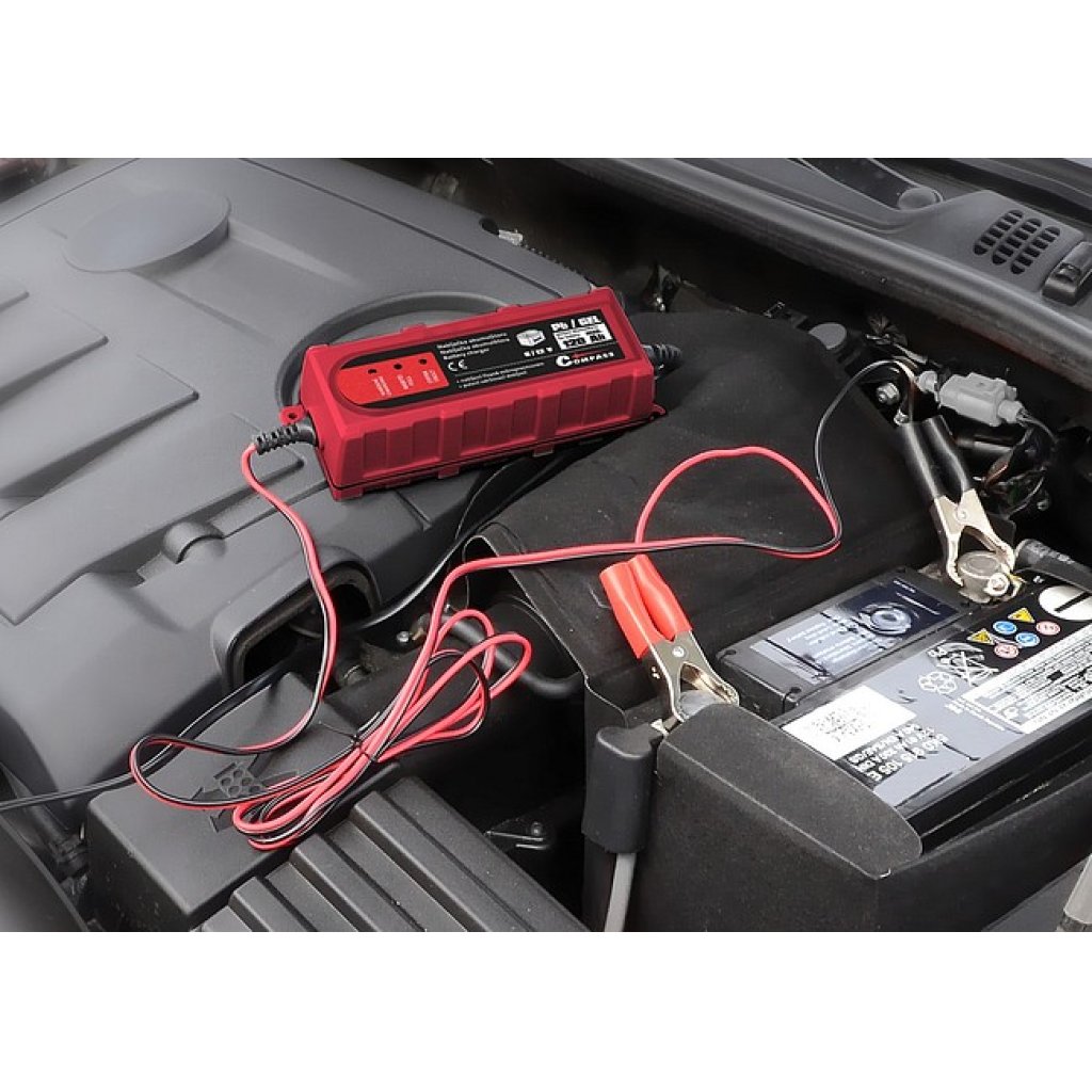 Nabíječka autobaterií mikroprocesor 1Amp 6/12V pB/GEL max. 120Ah, 07142