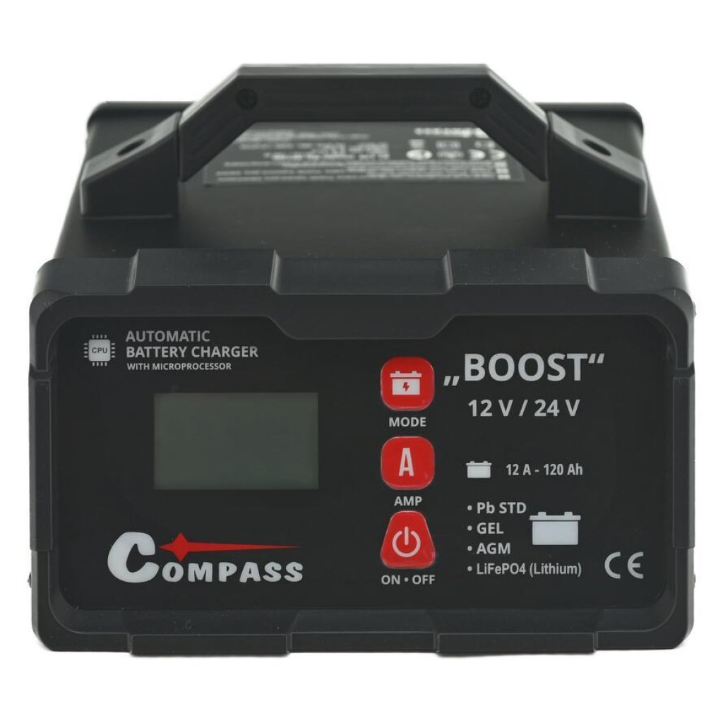Nabíječka BOOST 10Amp microprocesor 12/24V PB/GEL/AGM/LiFePO4, 07139