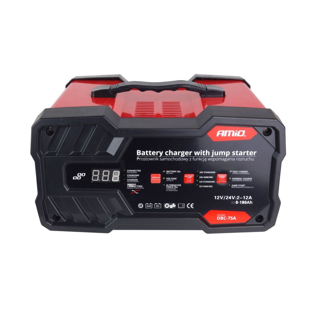 Nabíječka s funkcí Jump Start 12A 12/24V, 12V 75A, 02400