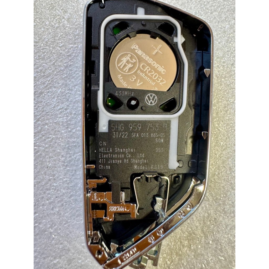 Náhr. klíč pro VW, Škoda, 3tl., 434MHz, 5HG 959 753, 5E3 959 752E