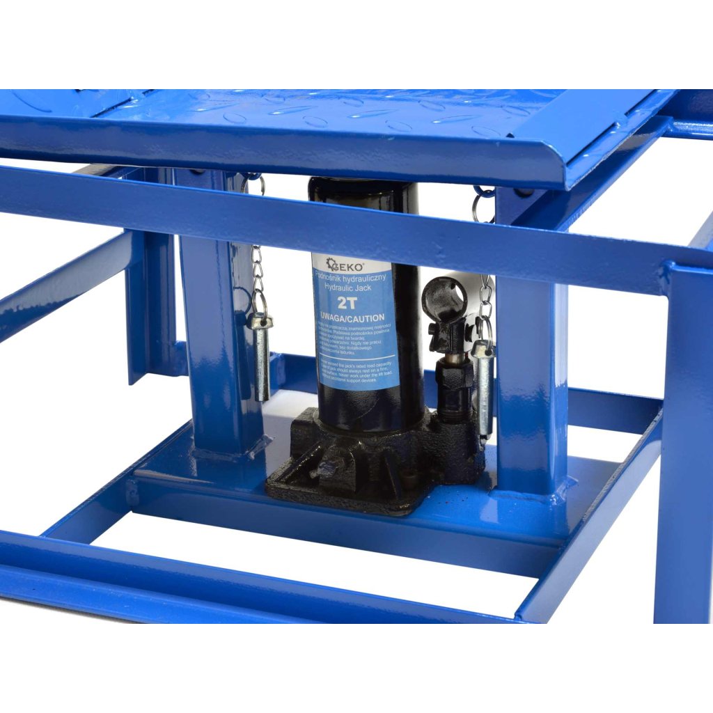 Nájezdové rampy s hydraulickým zvedákem, pár - 2 t - G02048