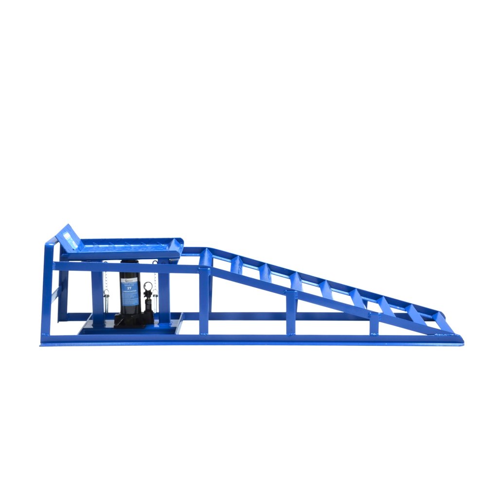 Nájezdové rampy s hydraulickým zvedákem, pár - 2 t - G02048