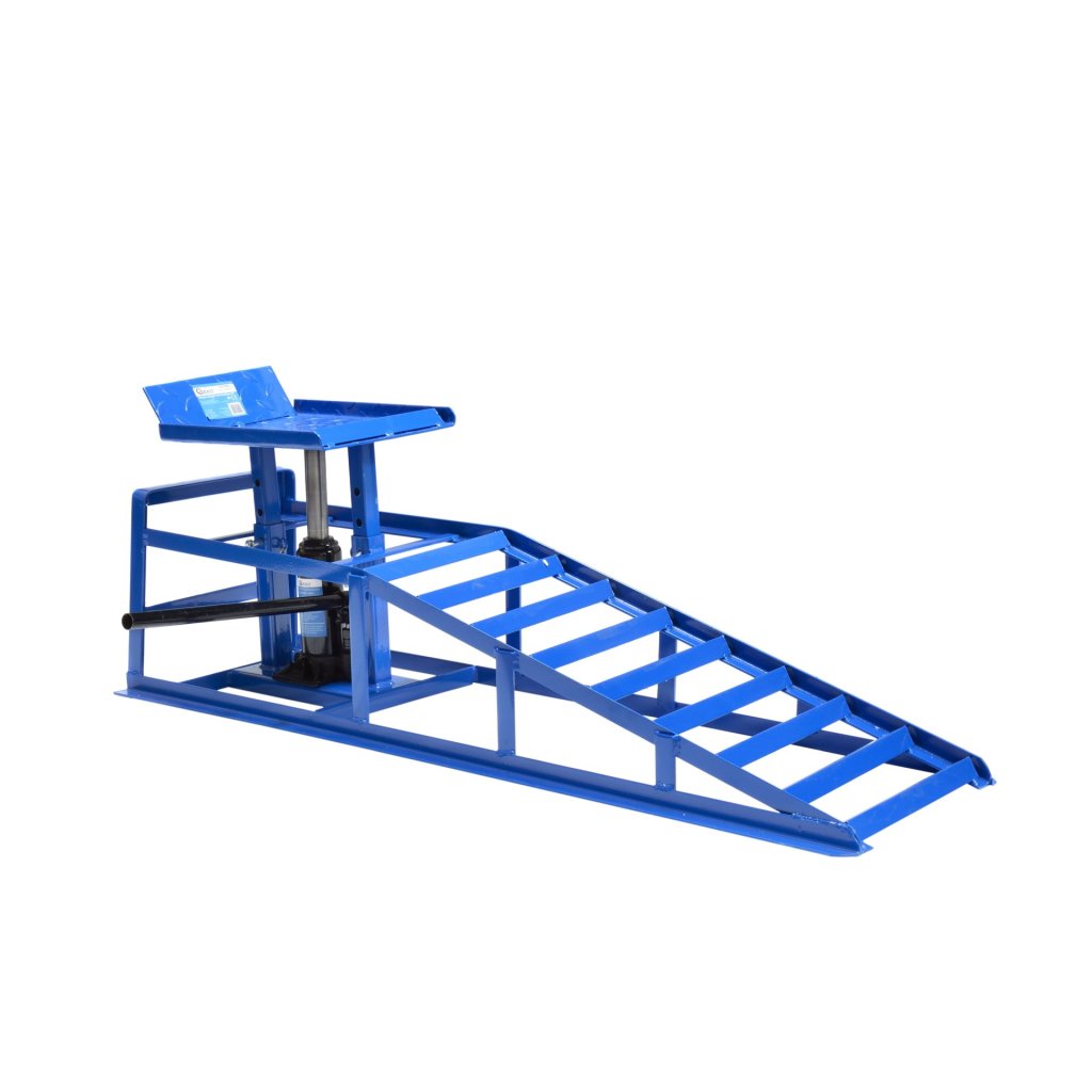 Nájezdové rampy s hydraulickým zvedákem, pár - 2 t - G02048