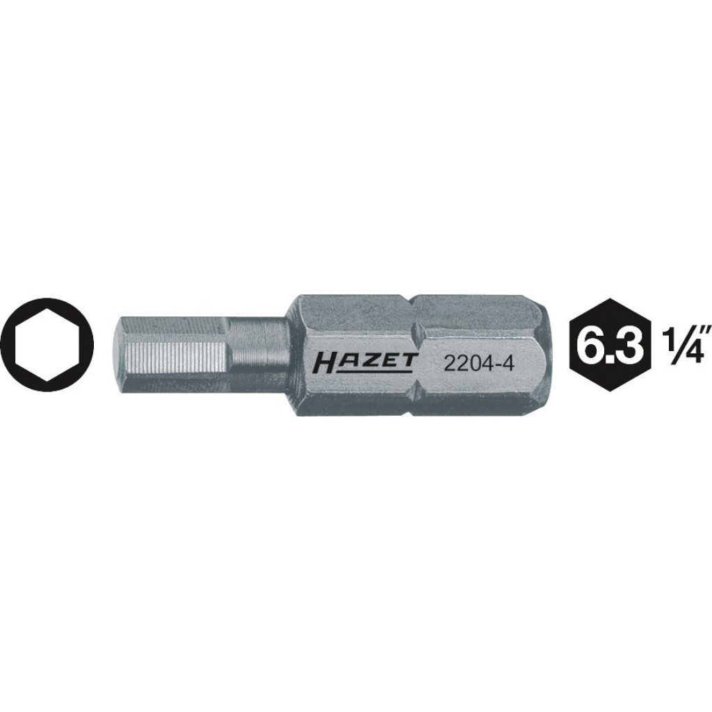 Nástavce (bity) 2204-4 Hazet
