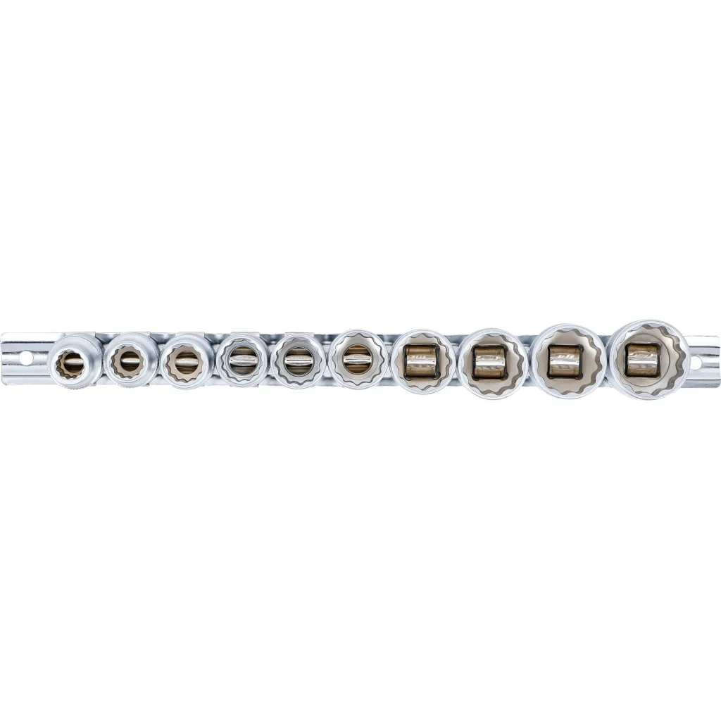 Nástrčné hlavice dvanáctihranné 1/2", 10 kusů, BGS - B9114