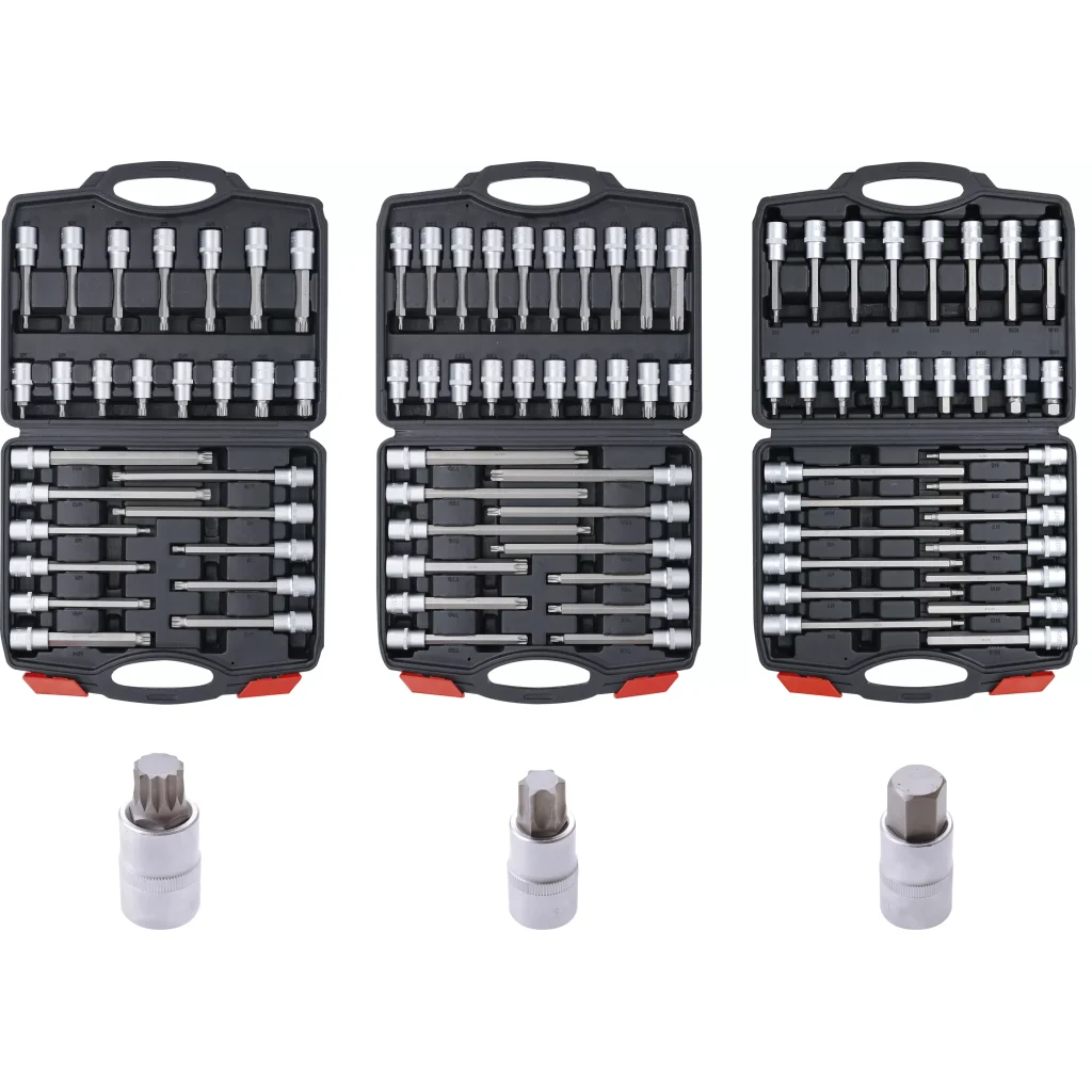 Nástrčné hlavice Imbus, TORX a XZN 1/2", sada 88 dílů - BGS