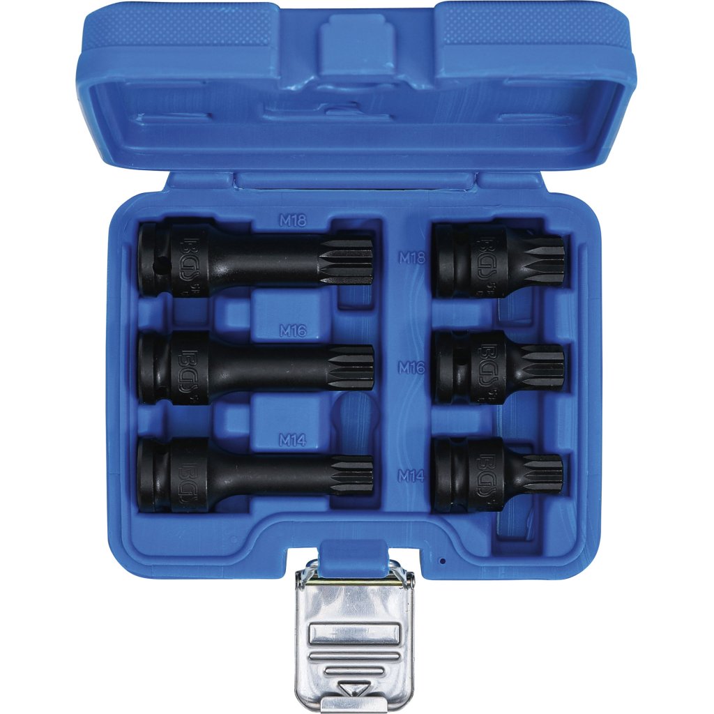 Nástrčné klíče 1/2", XZN, M14-M18, 6 ks - B5380