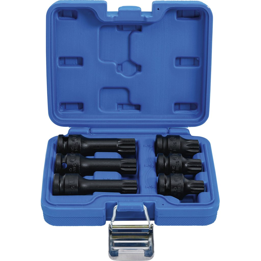 Nástrčné klíče 1/2", XZN, M14-M18, 6 ks - B5380