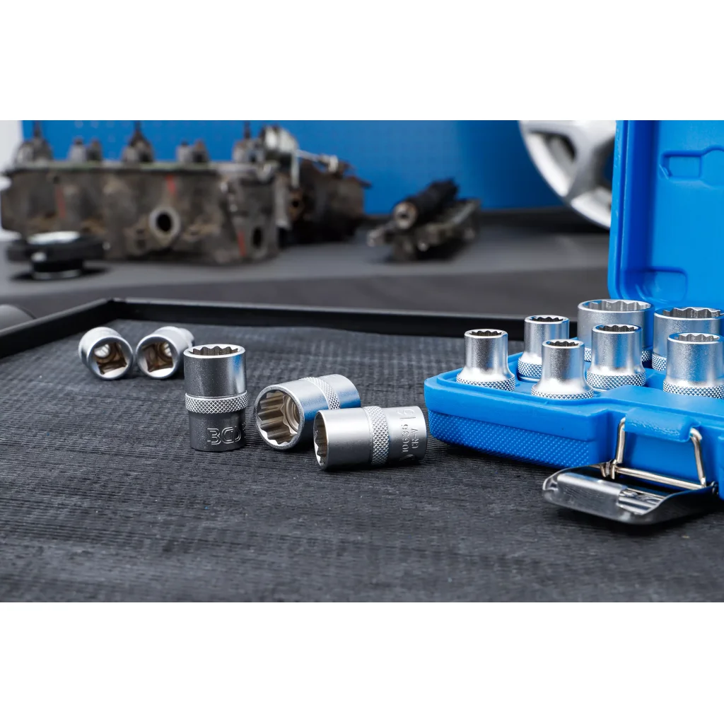 Nástrčné klíče, dvanáctihranné, 1/2", 8 - 24 mm, 16 ks - B2226