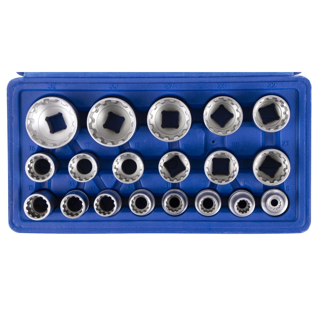 Nástrčné klíče dvanáctihranné 1/2", 8 - 32 mm - G13546