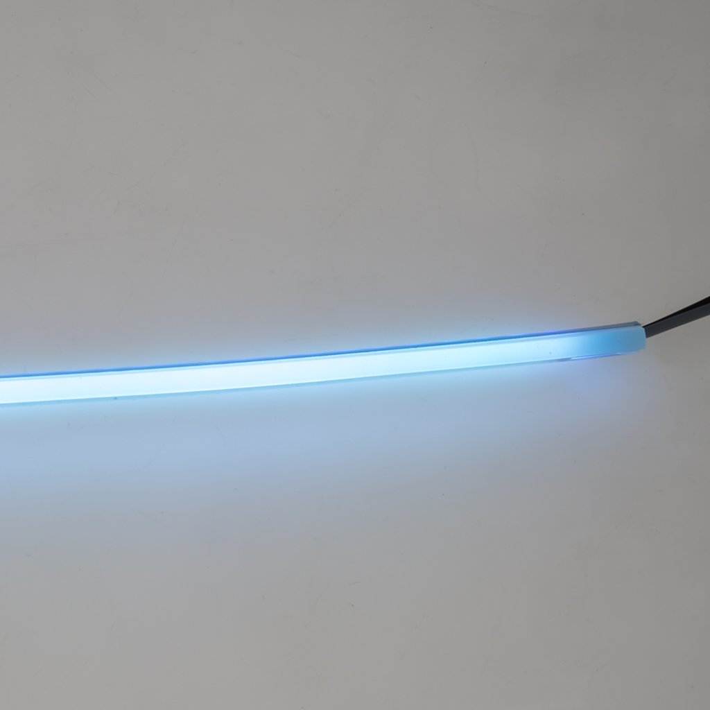 nE LED silikonový extra plochý pásek ledově modrý 12 V, 60 cm