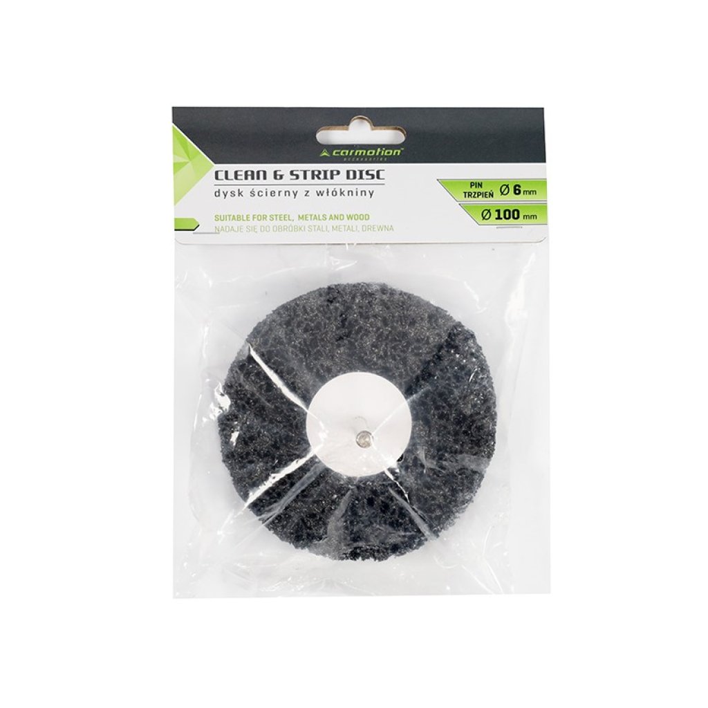 Netkaný stopkový kotouč pro odstraňování rzi, pr.100 mm x 15 mm, 63533