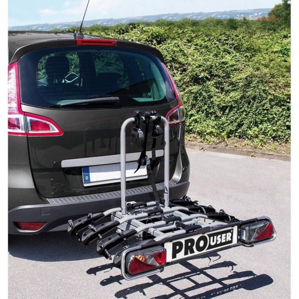 Nosič na tažné zařízení na 4 kola / elektrokola Pro User Amber 4 - sklopný, 91733
