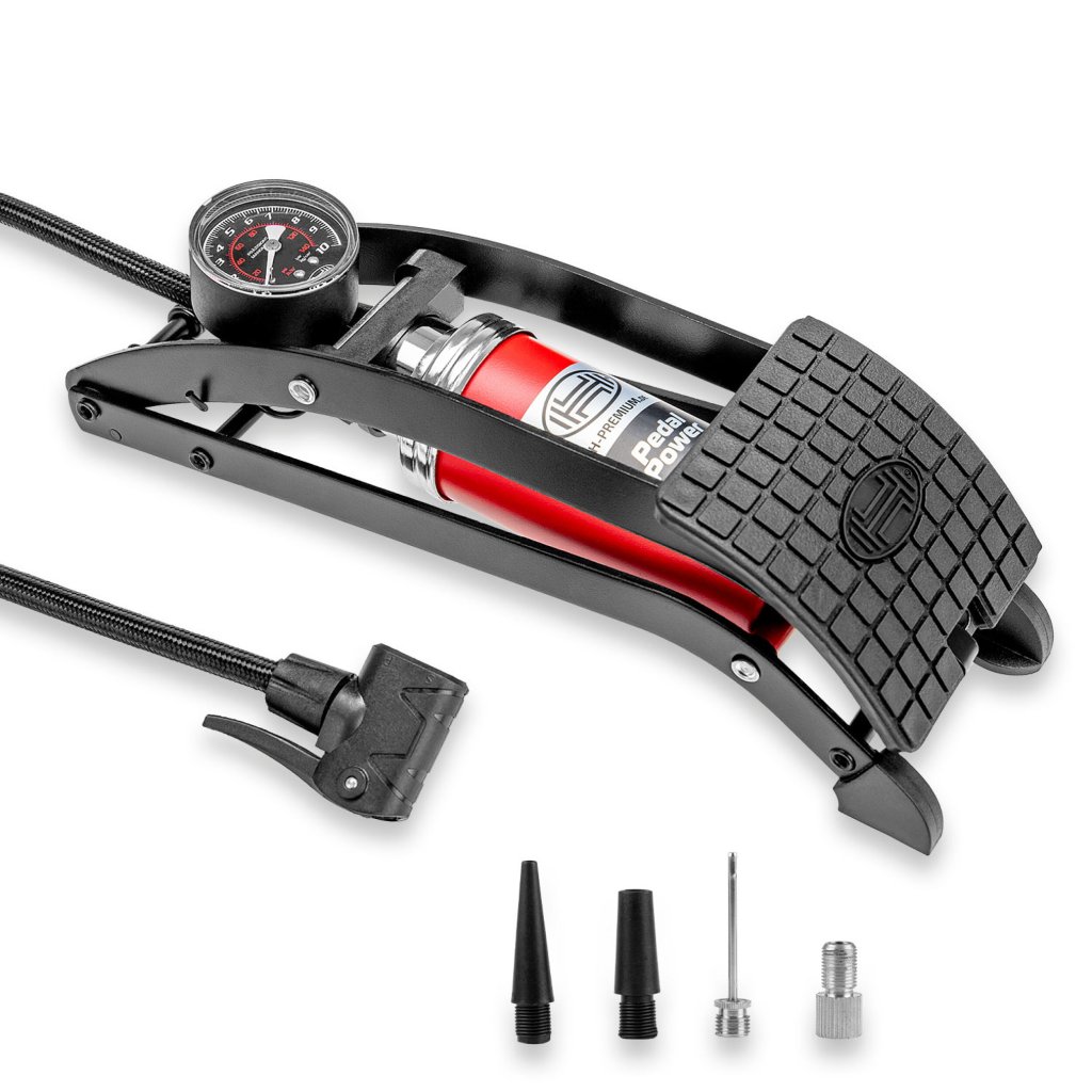 Nožní pumpička jednopístová s manometrem 7 BAR HEYNER PEDAL MAX PRO, 215000