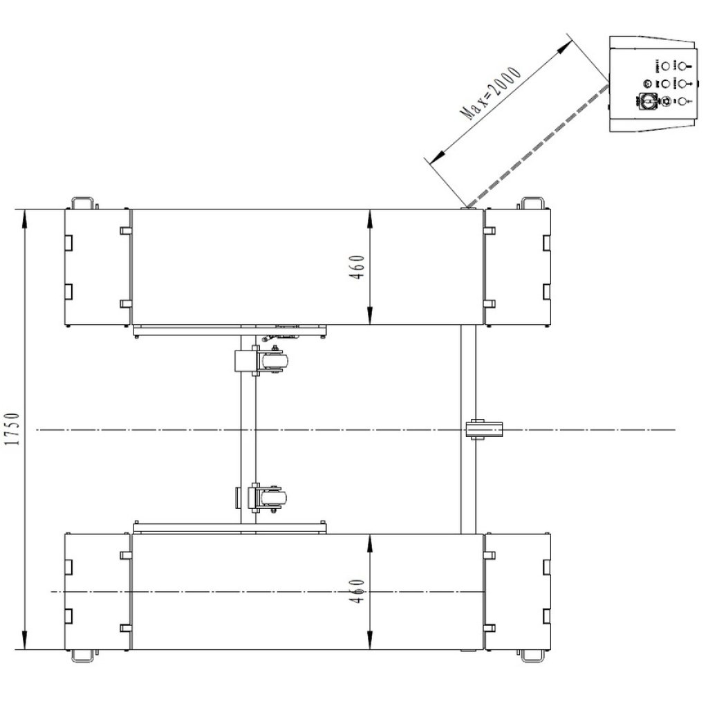 Nůžkový zvedák 3t SF-L3000, hydraulický - F1705