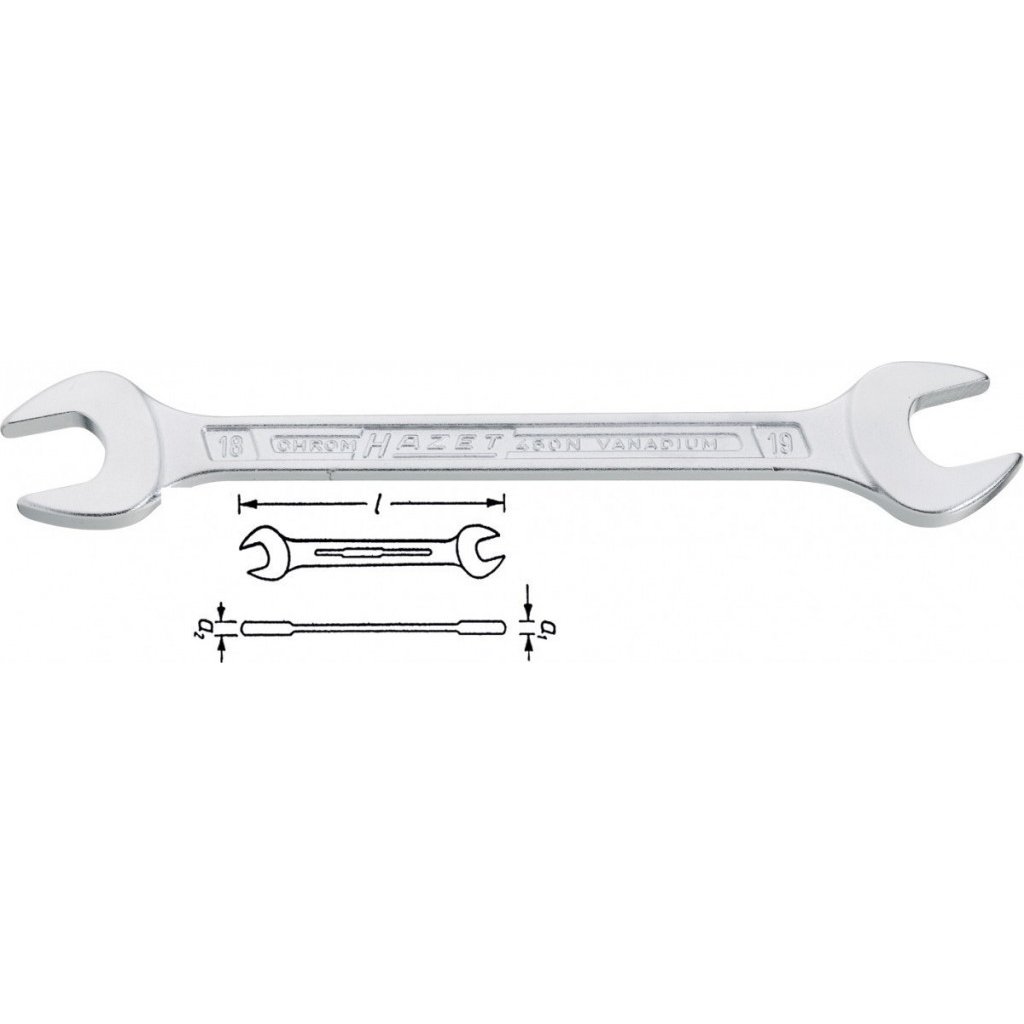 Oboustranný plochý klíč 450N-8x10 mm - Hazet - HA020737
