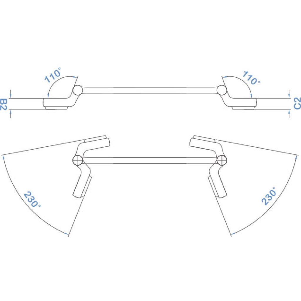 Oboustranný polootevřený flexibilní klíč, 14 x 17 mm - LIAWT1417