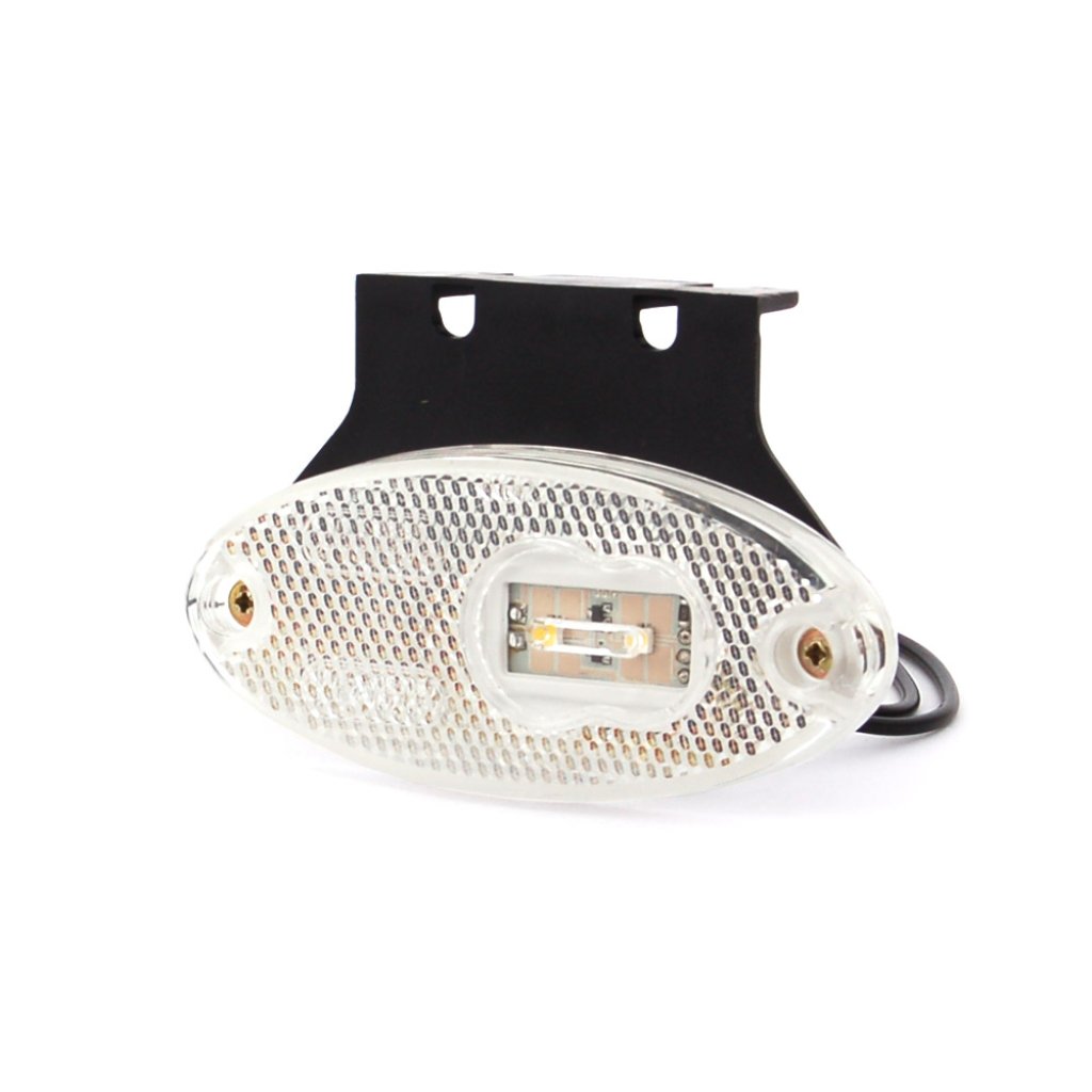 Obrysové přední světlo, odrazky s pantem, 12V-24V, LED, W65