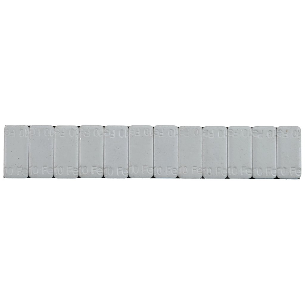 Ocelové samolepící vyvažovací závaží 12 x 10 g, šedé - F1354