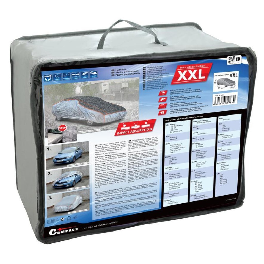 Ochranná plachta proti kroupám vel. XXL 570x203x119 cm, 05983