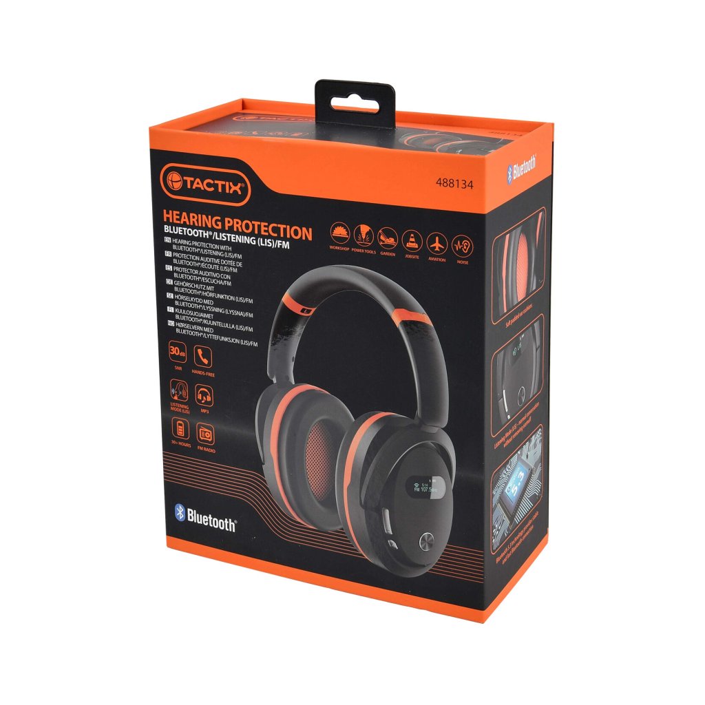 Ochranná sluchátka s rádiem FM+BT+ hands-free + LIS - TC488134