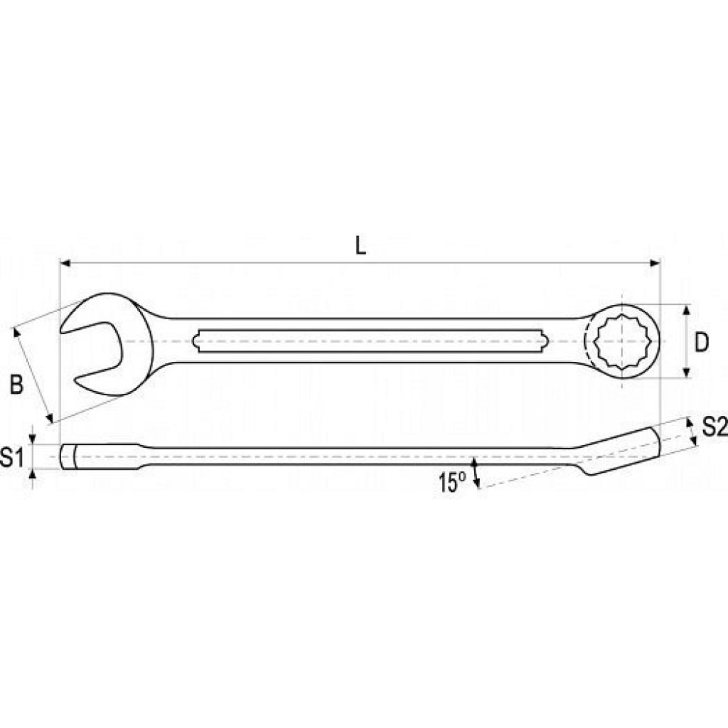 Očkoplochý klíč 3/4" - YT-4878