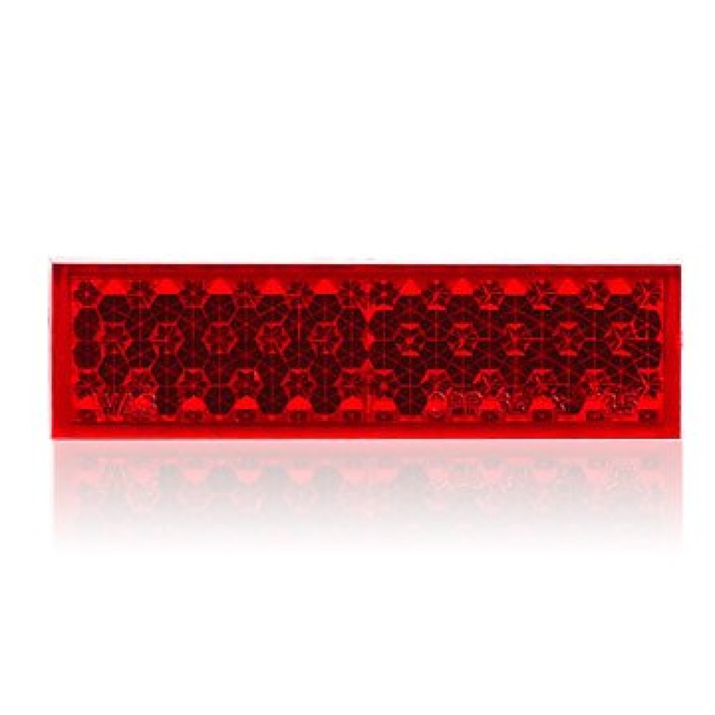 Odrazka na pedál jízdního kola 65x18mm, červená