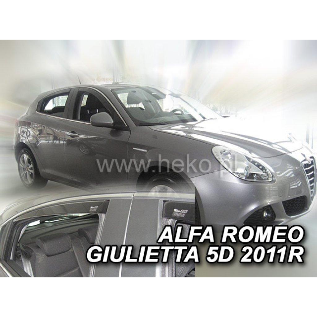 Ofuky oken Alfa Romeo Giulietta 5D 2010- přední + zadní | Heko