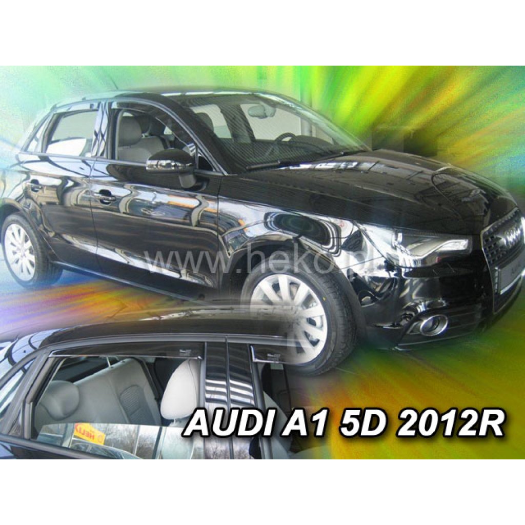 Ofuky oken Audi A1 2012- přední + zadní | Heko